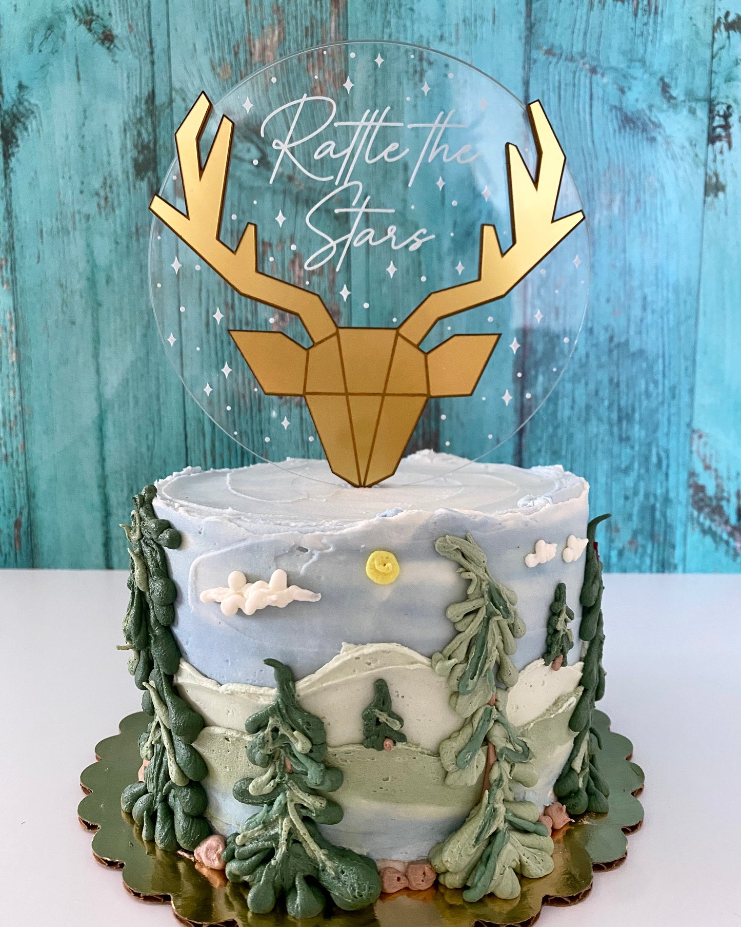 Rattle the Stars cake topper