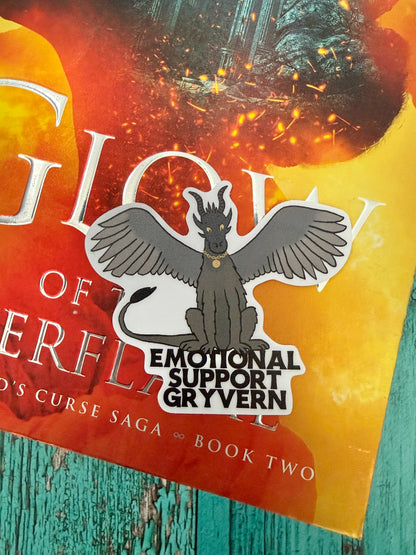 Sorae emotional support gryvern sticker - The Kindred's Curse Saga