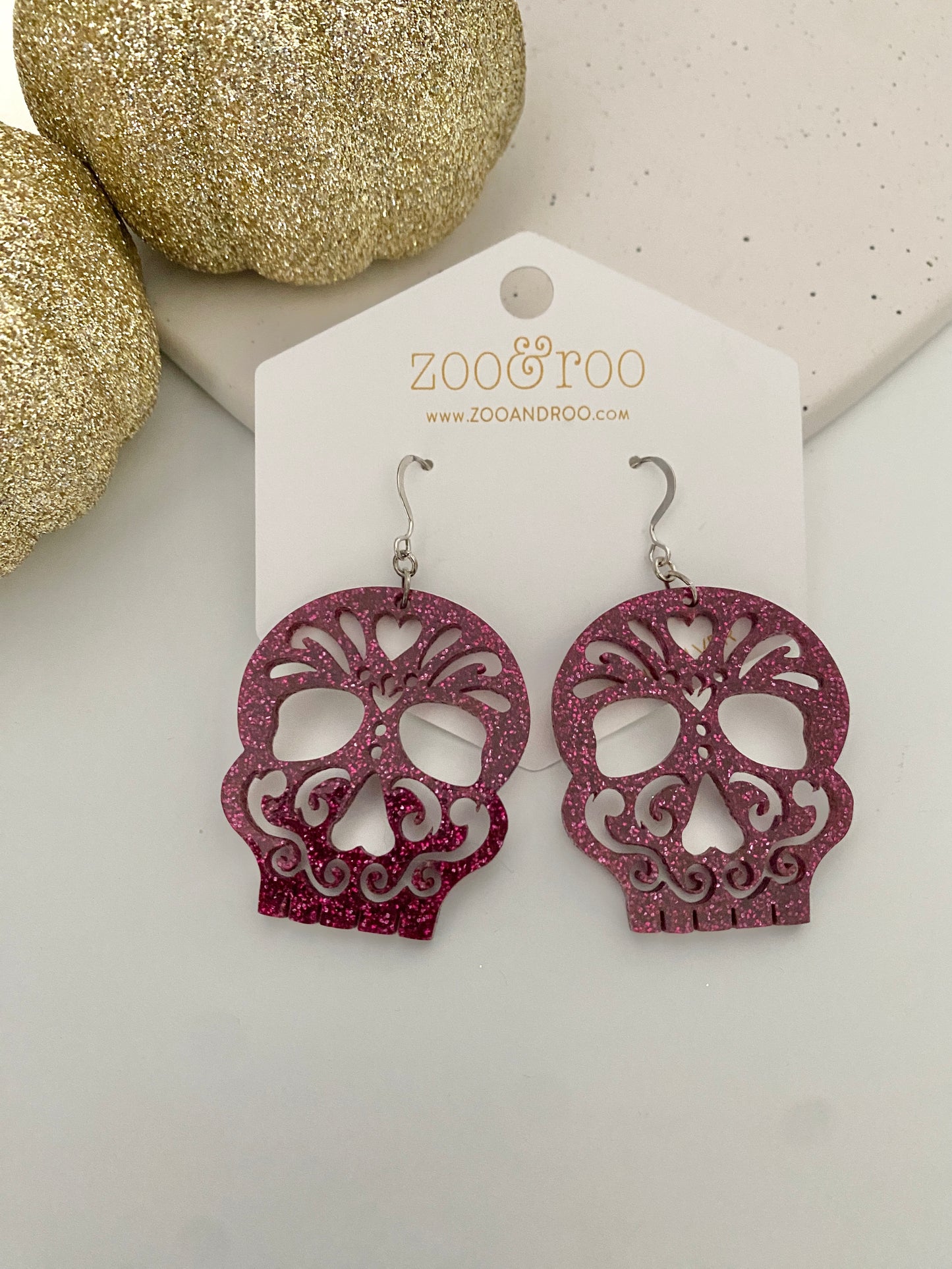 Sugar skull earrings