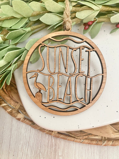 Sunset Beach ornament