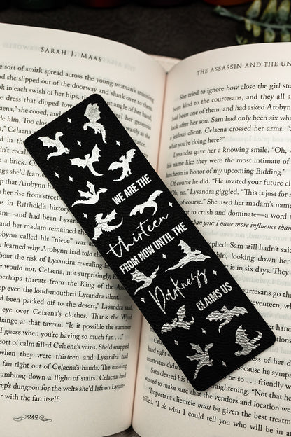 The Thirteen vegan leather bookmark