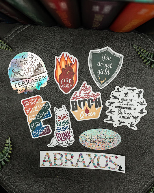 Throne of Glass sticker pack