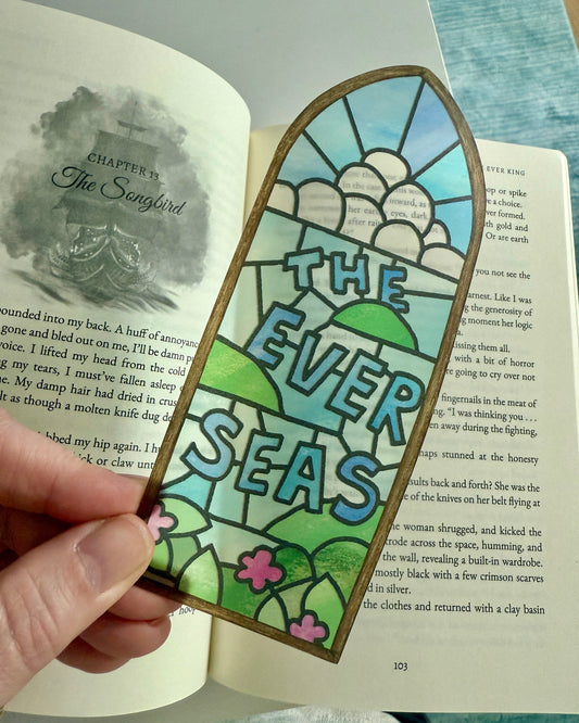 The Ever Seas stained glass bookmark
