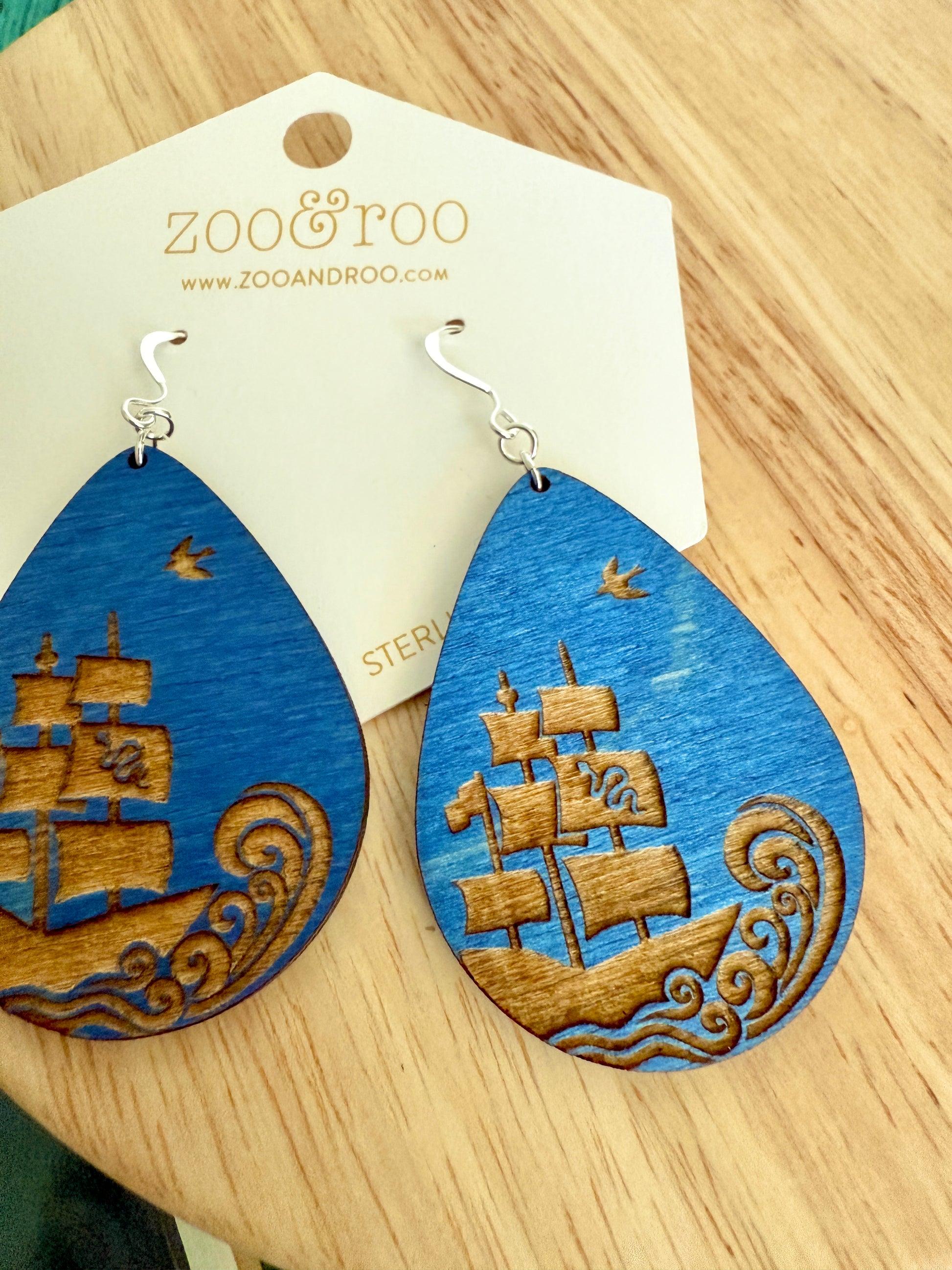 The Ever Ship handmade pirate earrings The Ever King licensed LJ Andrews