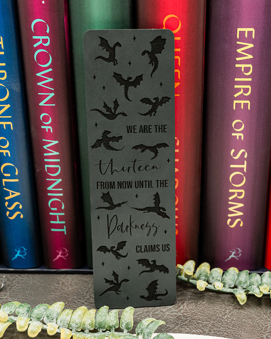 The Thirteen vegan leather bookmark