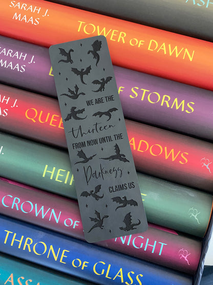The Thirteen vegan leather bookmark