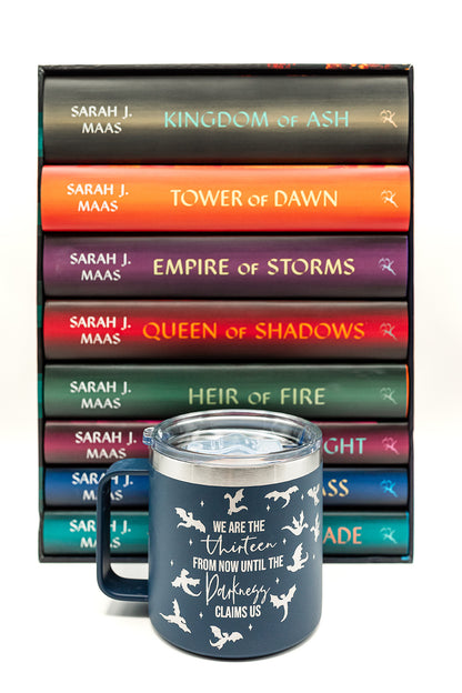 The Thirteen engraved mugs