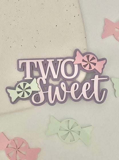 Two Sweet Cake Topper