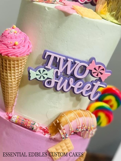 Two Sweet Cake Topper