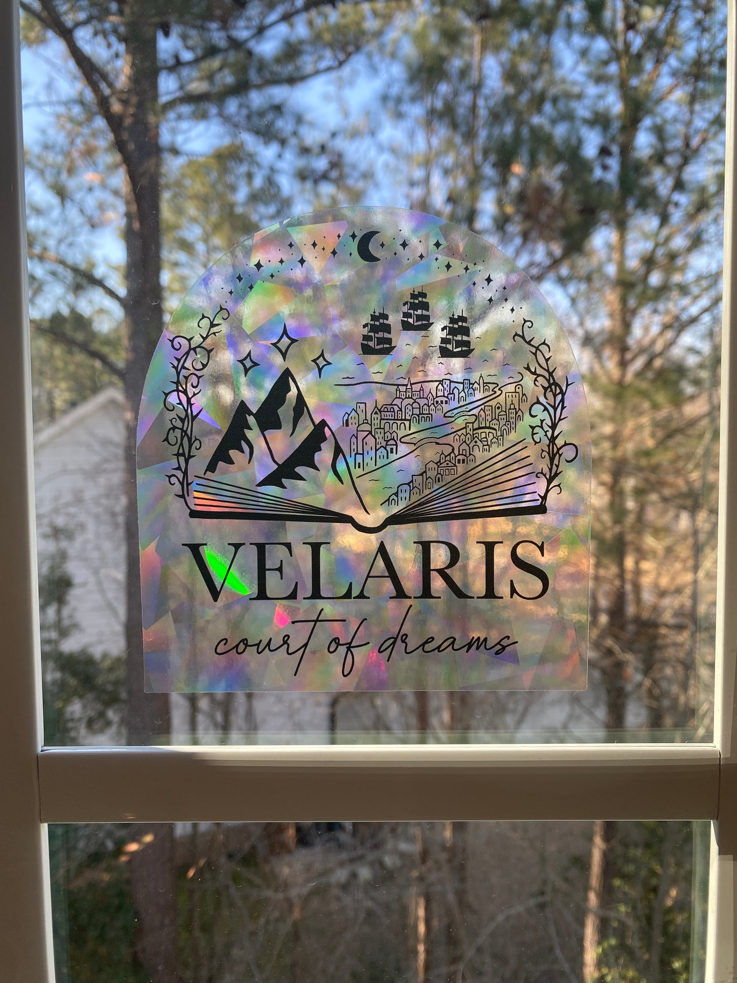 Velaris suncatcher rainbow prism window decal