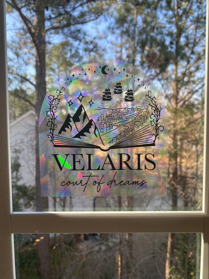 Velaris suncatcher rainbow prism window decal
