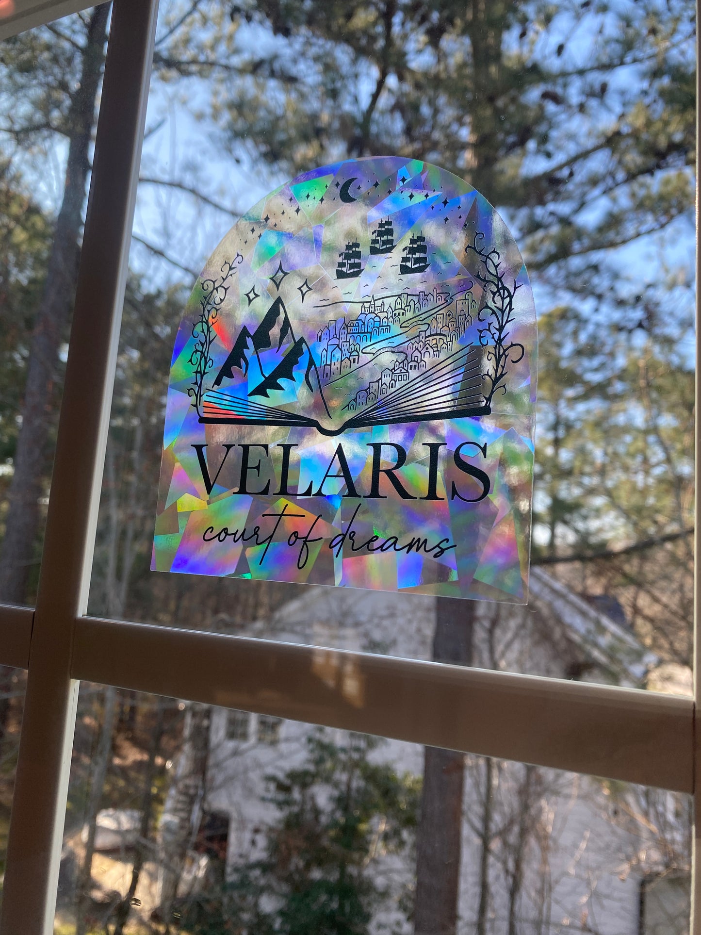 Velaris suncatcher rainbow prism window decal
