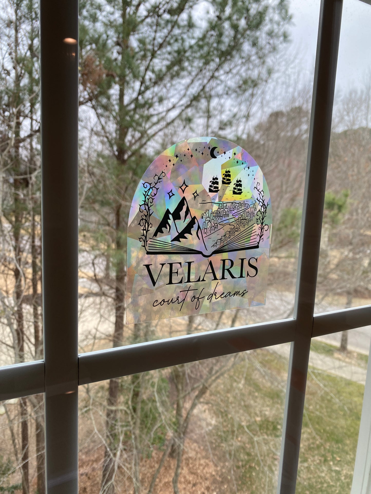 Velaris suncatcher rainbow prism window decal