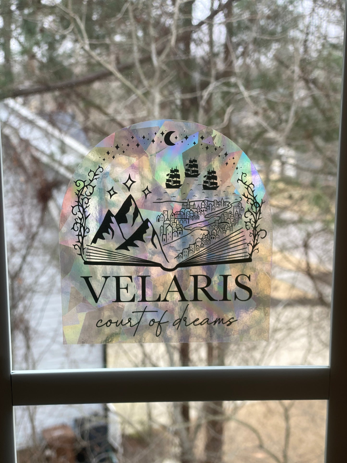 Velaris suncatcher rainbow prism window decal