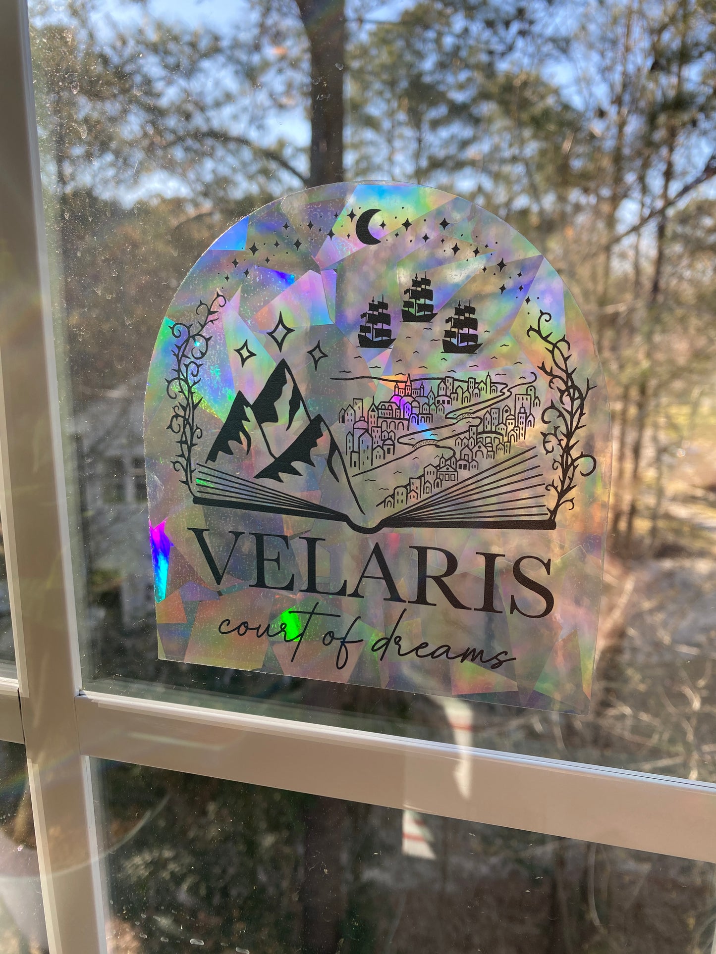 Velaris suncatcher rainbow prism window decal