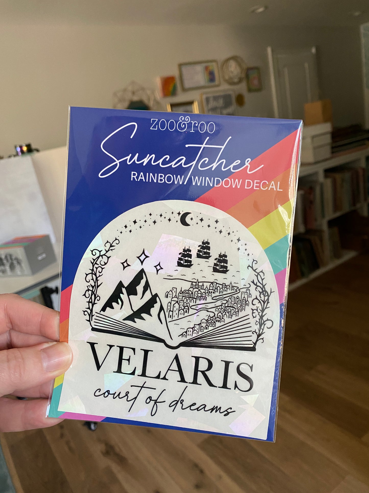 Velaris suncatcher rainbow prism window decal