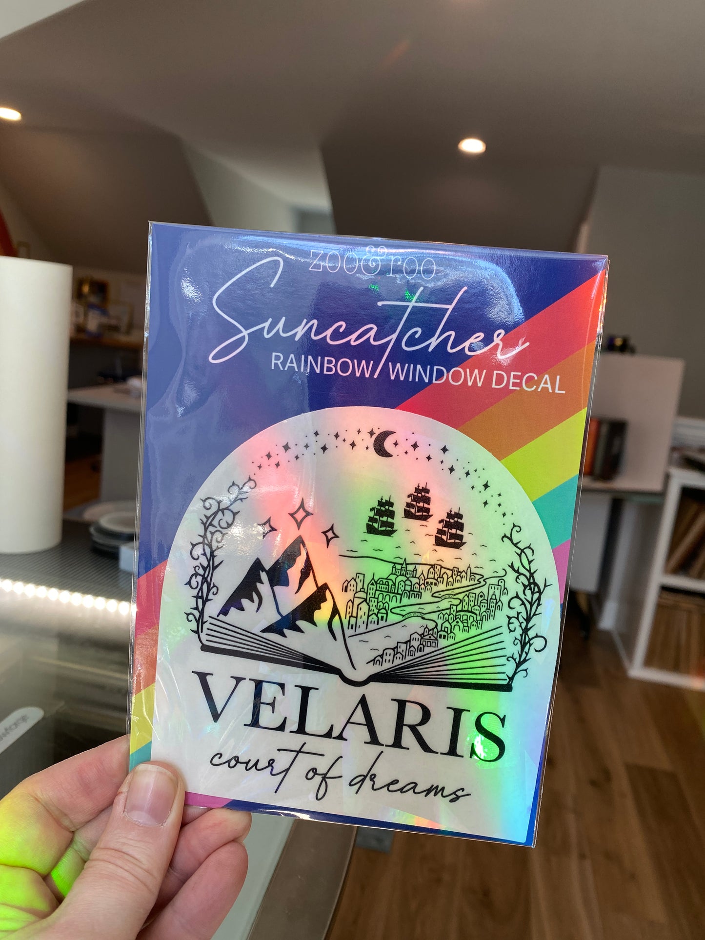 Velaris suncatcher rainbow prism window decal