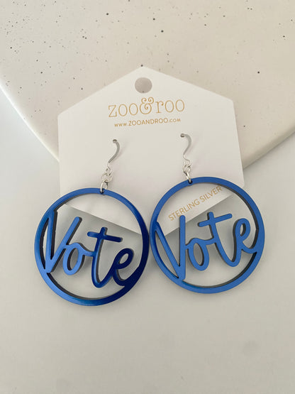 VOTE Acrylic Earrings