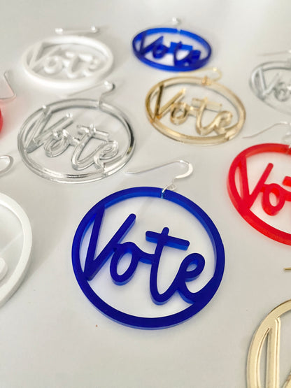 VOTE Acrylic Earrings