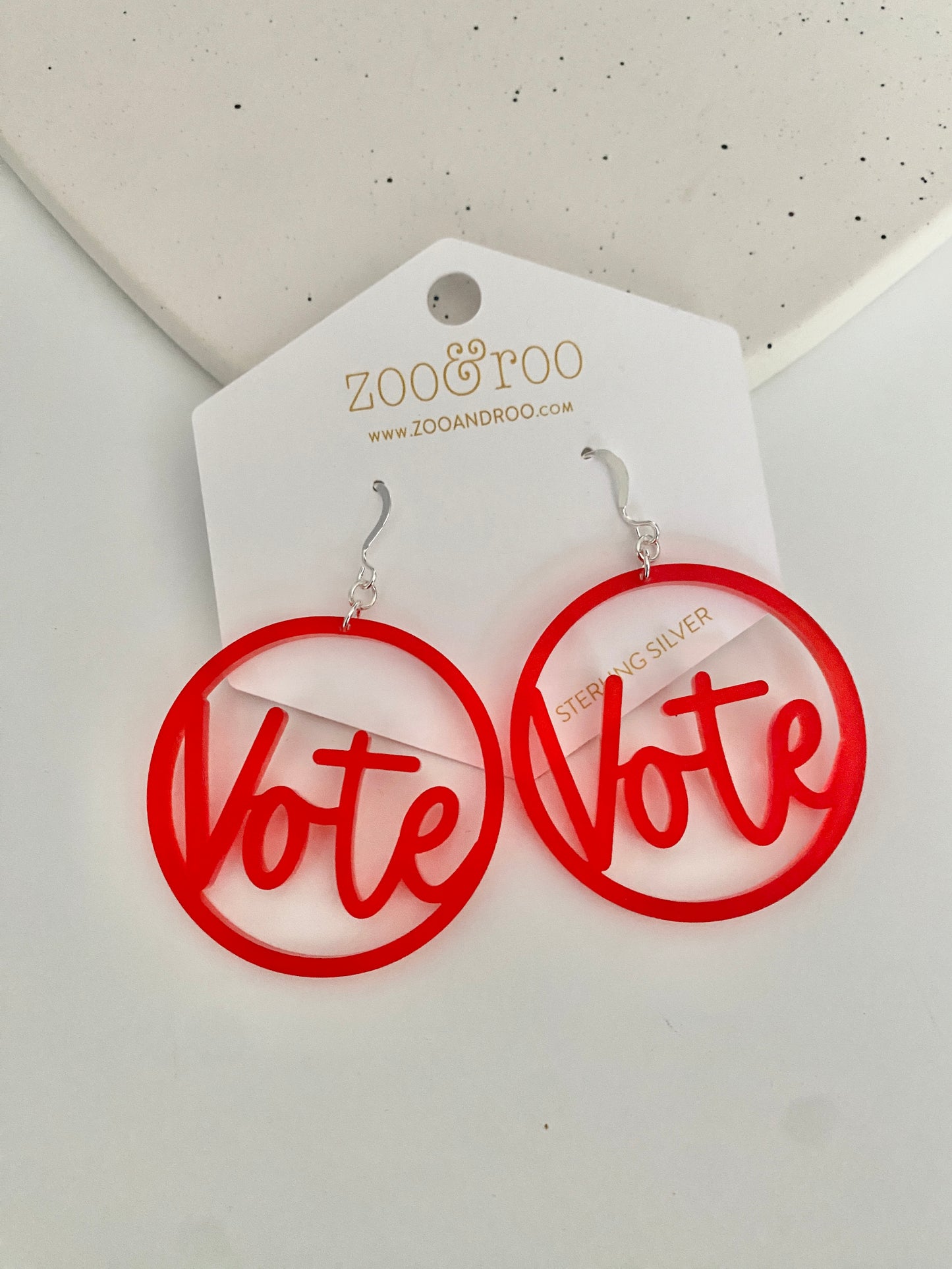 VOTE Acrylic Earrings