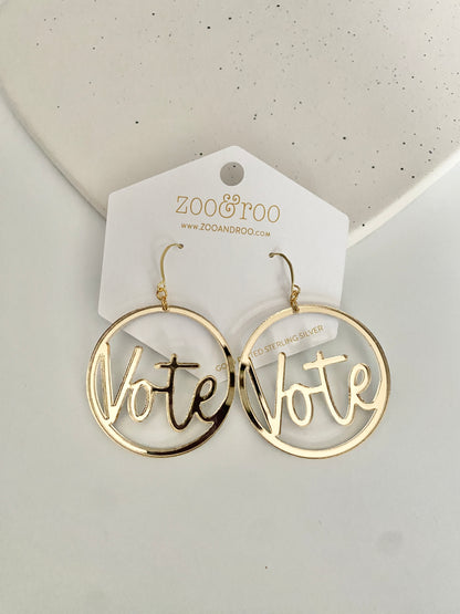 VOTE Acrylic Earrings