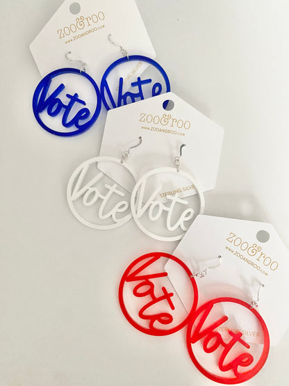 VOTE Acrylic Earrings