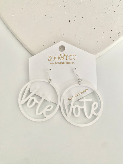 VOTE Acrylic Earrings