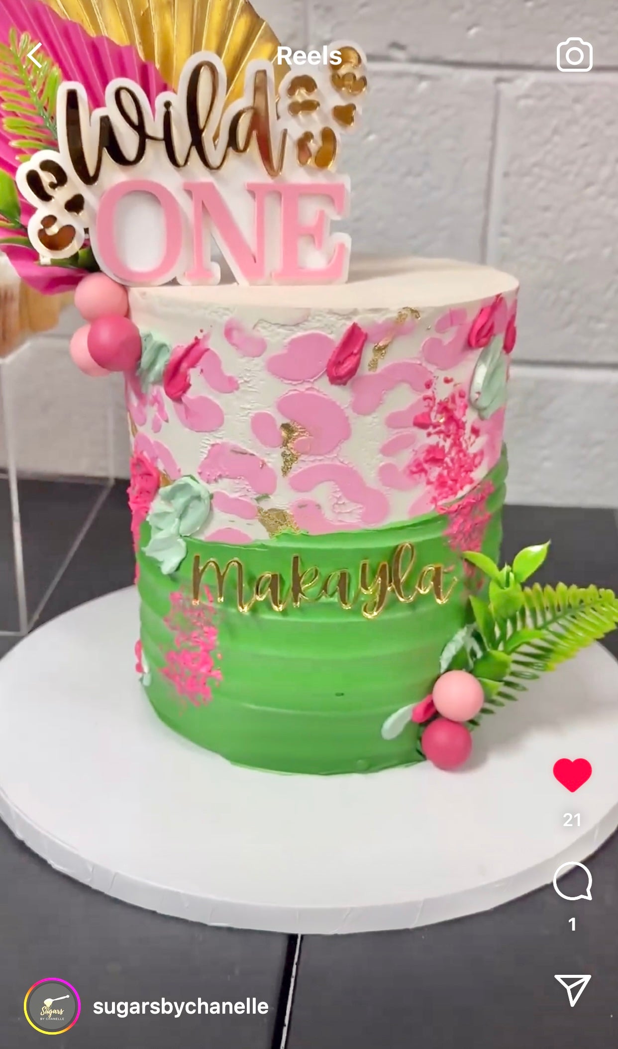 Wild One Cake Topper