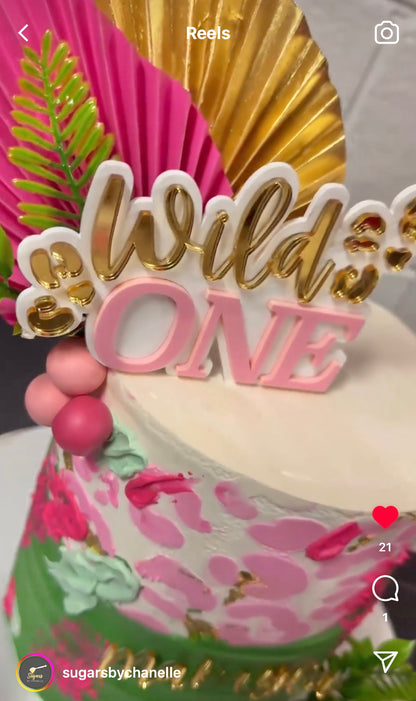 Wild One Cake Topper