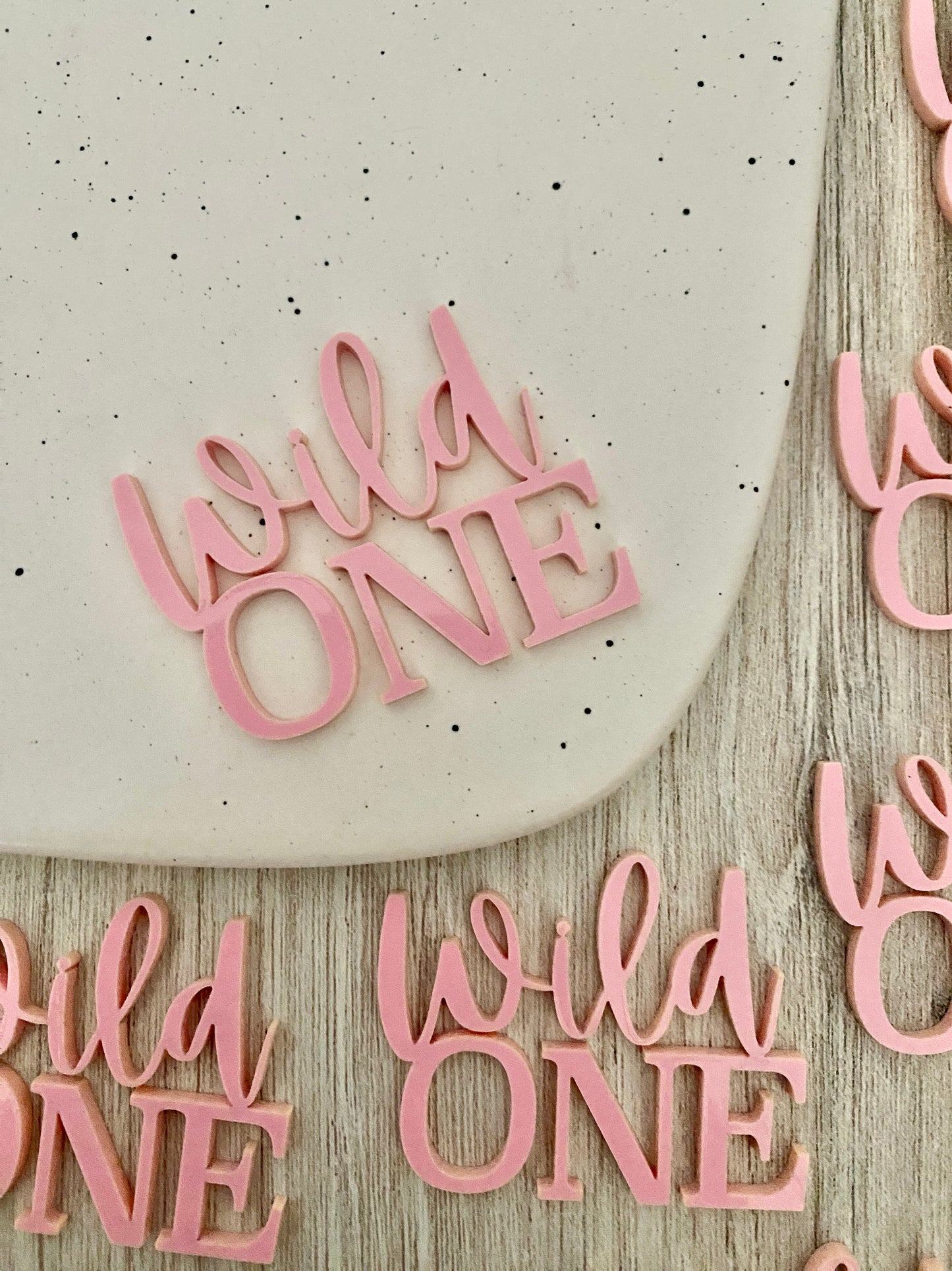 Wild One Cupcake Charms