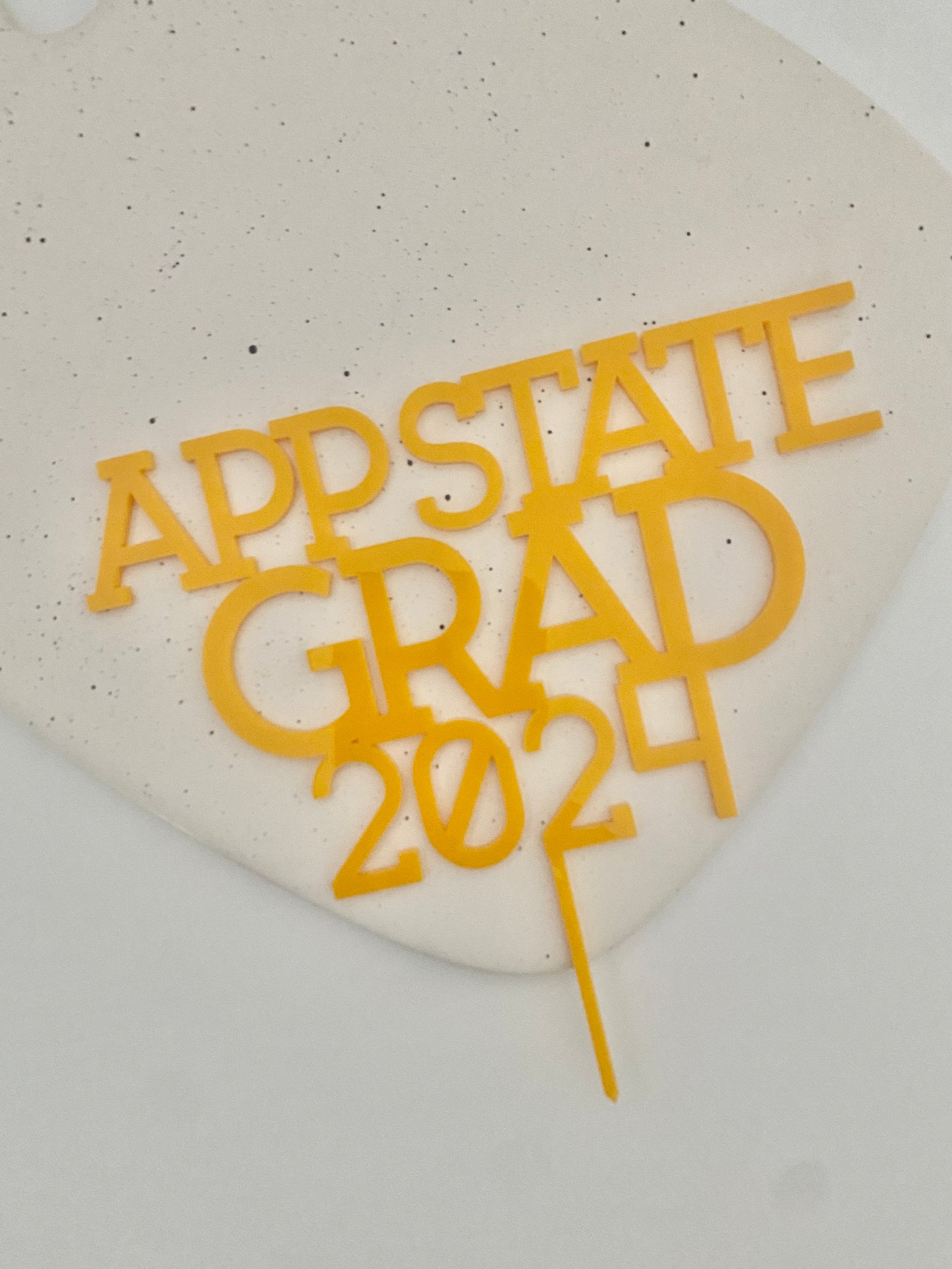 App State Grad Cake Topper