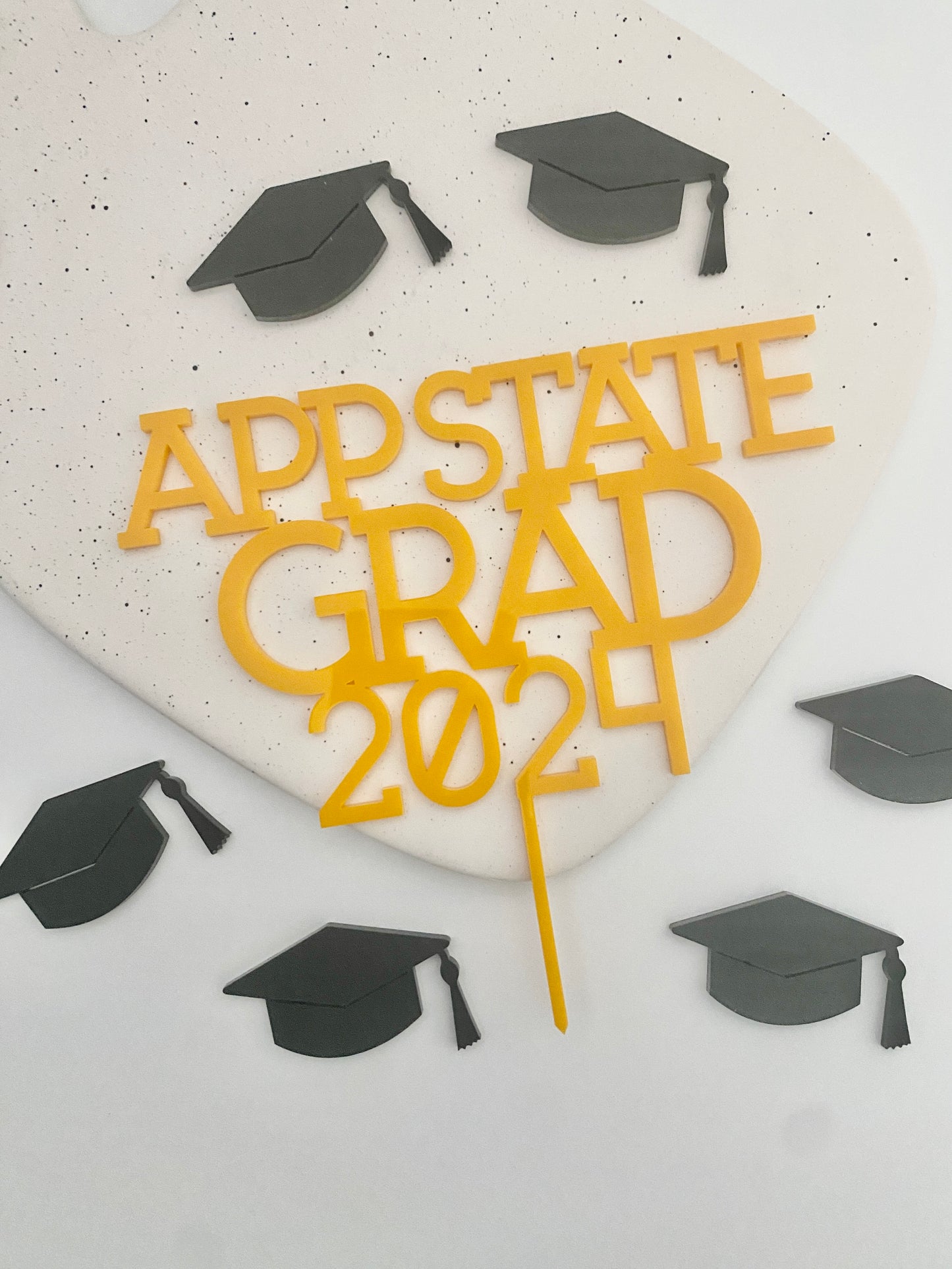 App State Grad Cake Topper