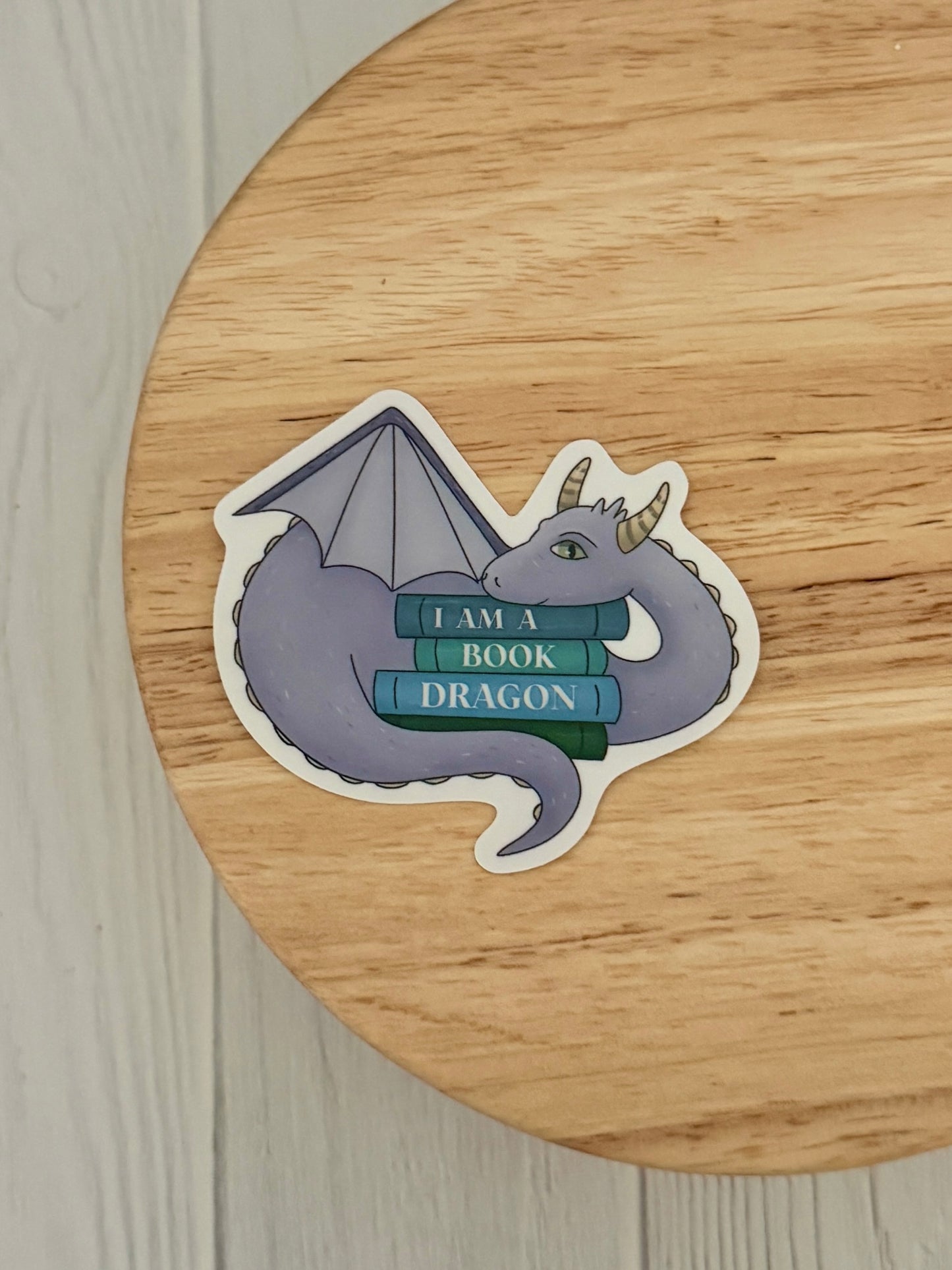 Book dragon sticker