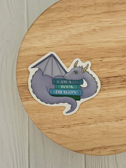 Book dragon sticker