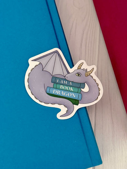 Book dragon sticker