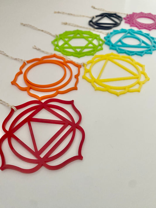 7 Chakras ornament set