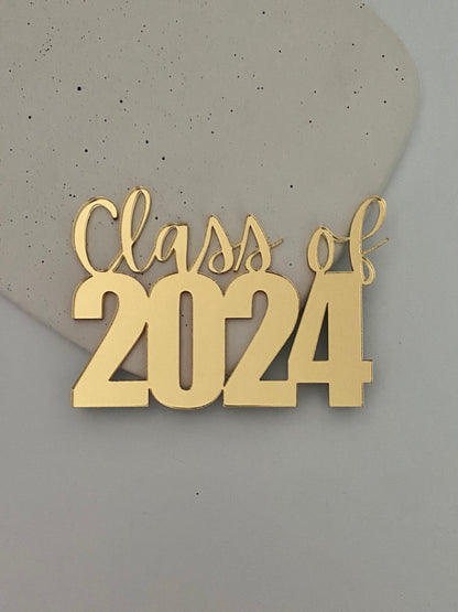 Class of 2024 Cake Charm or Topper