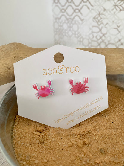 Coral Reef Crab Studs