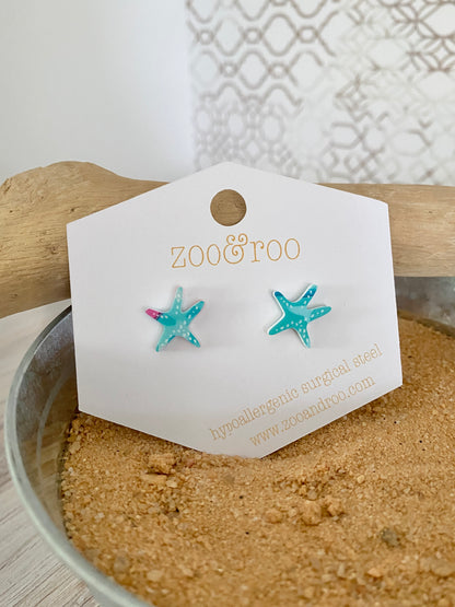 Coral Reef Starfish Studs