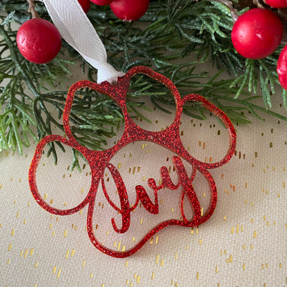 Pawprint ornament