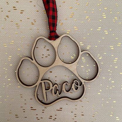 Pawprint ornament