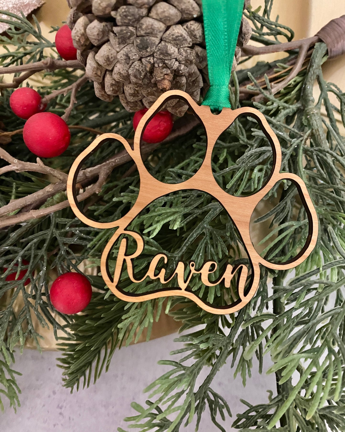 Pawprint ornament
