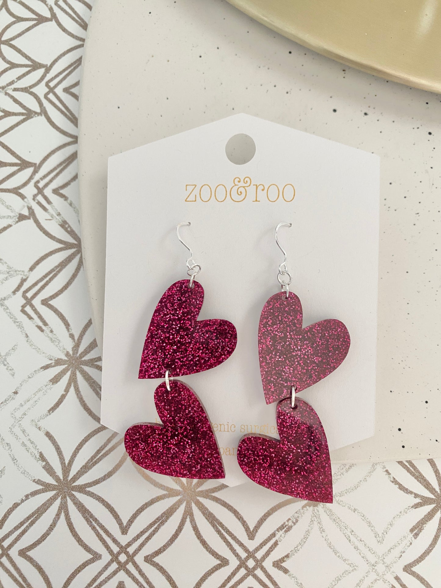 Double the Love Heart Earrings