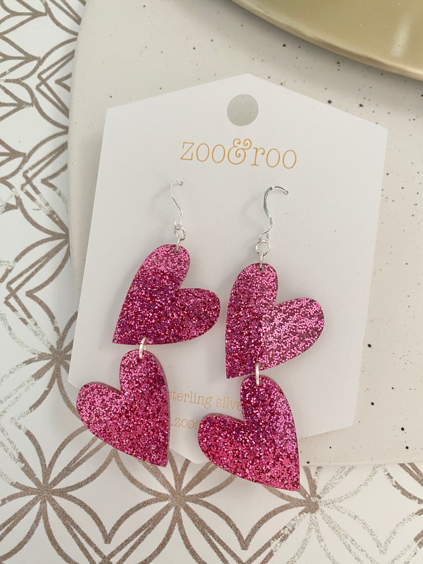 Double the Love Heart Earrings