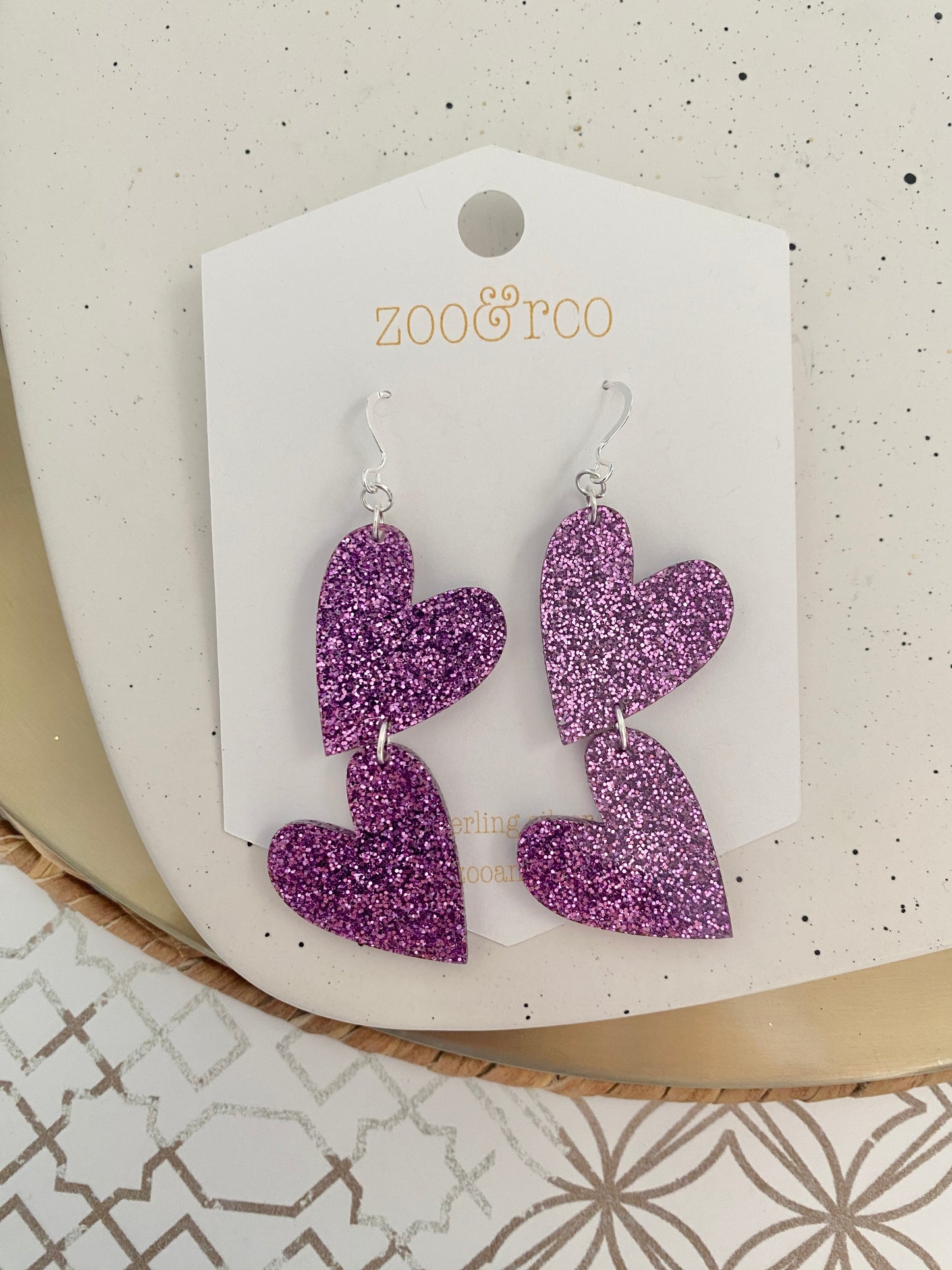 Double the Love Heart Earrings