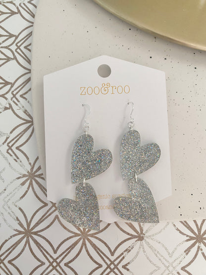 Double the Love Heart Earrings