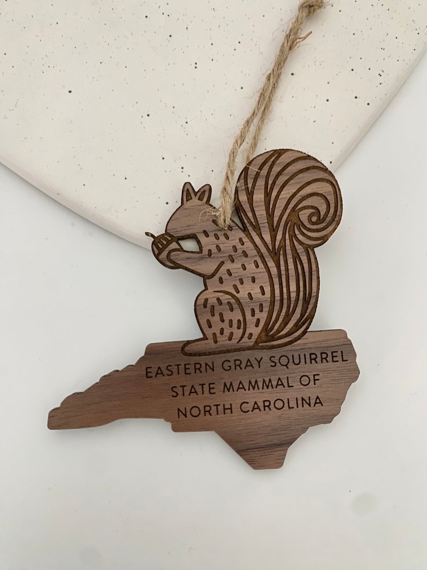 Squirrel NC state mammal ornament