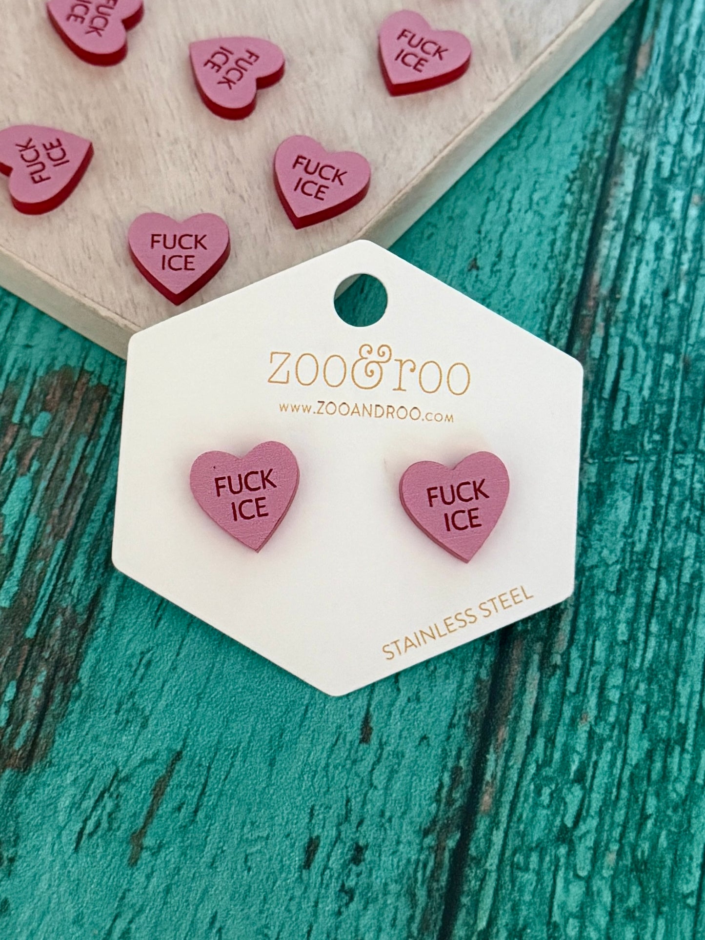 Protest Hearts | Conversation Heart Earrings
