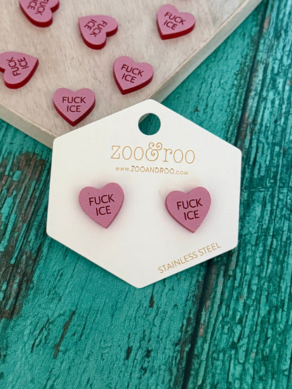 Protest Hearts | Conversation Heart Earrings