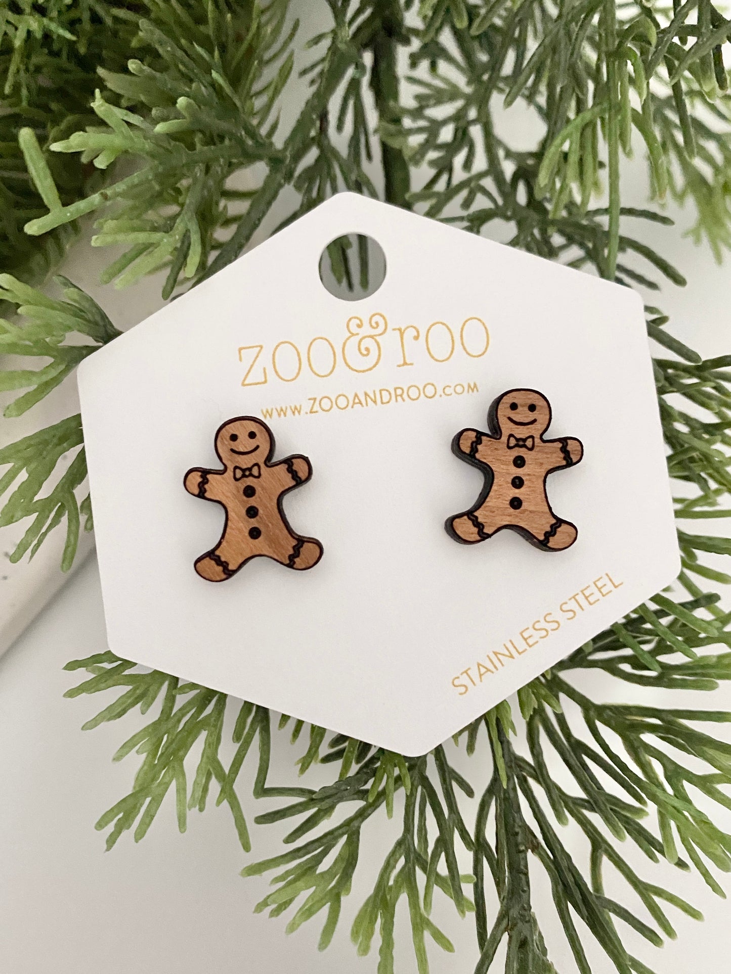 Gingerbread man studs